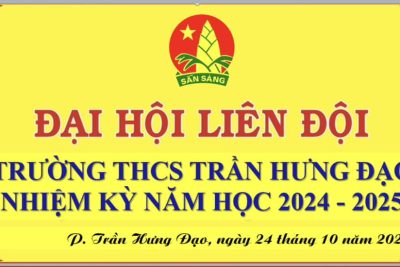 Đại hội Liên đội nhiệm kỳ năm học 2024-2025 của Trường THCS Trần Hưng Đạo